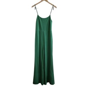 Lovers + Friends Lavinia Kelly Green Spaghetti Strap Jumpsuit. Size Medium